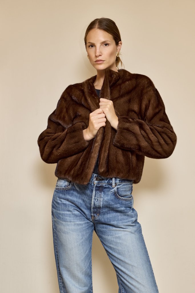 Veste courte en fourrure de Vison