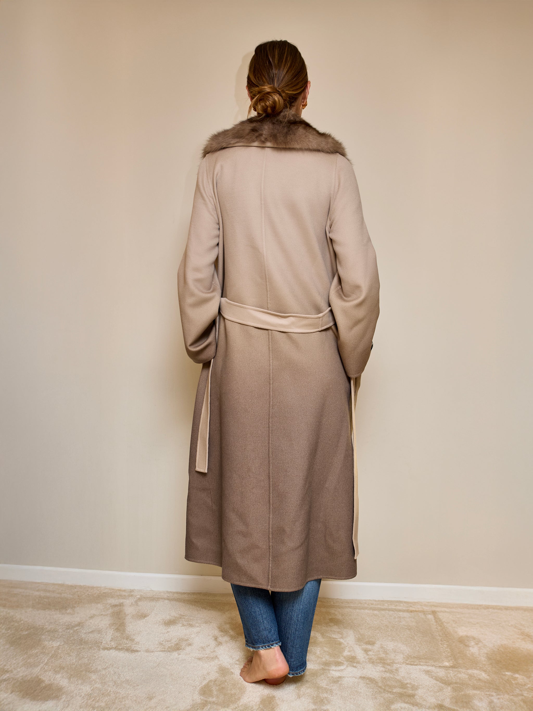 Manteau cachemire et zibeline