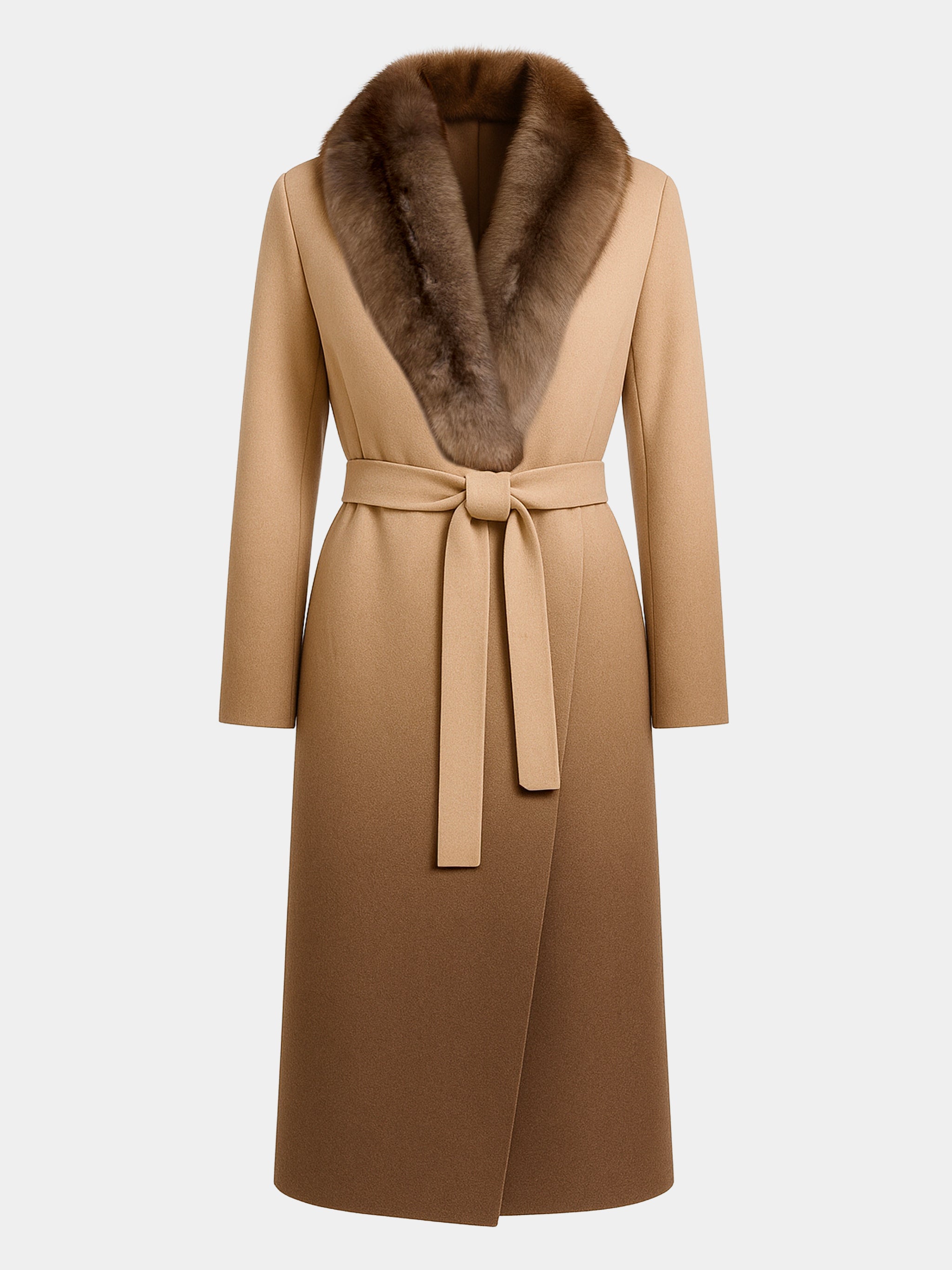 Manteau cachemire et zibeline