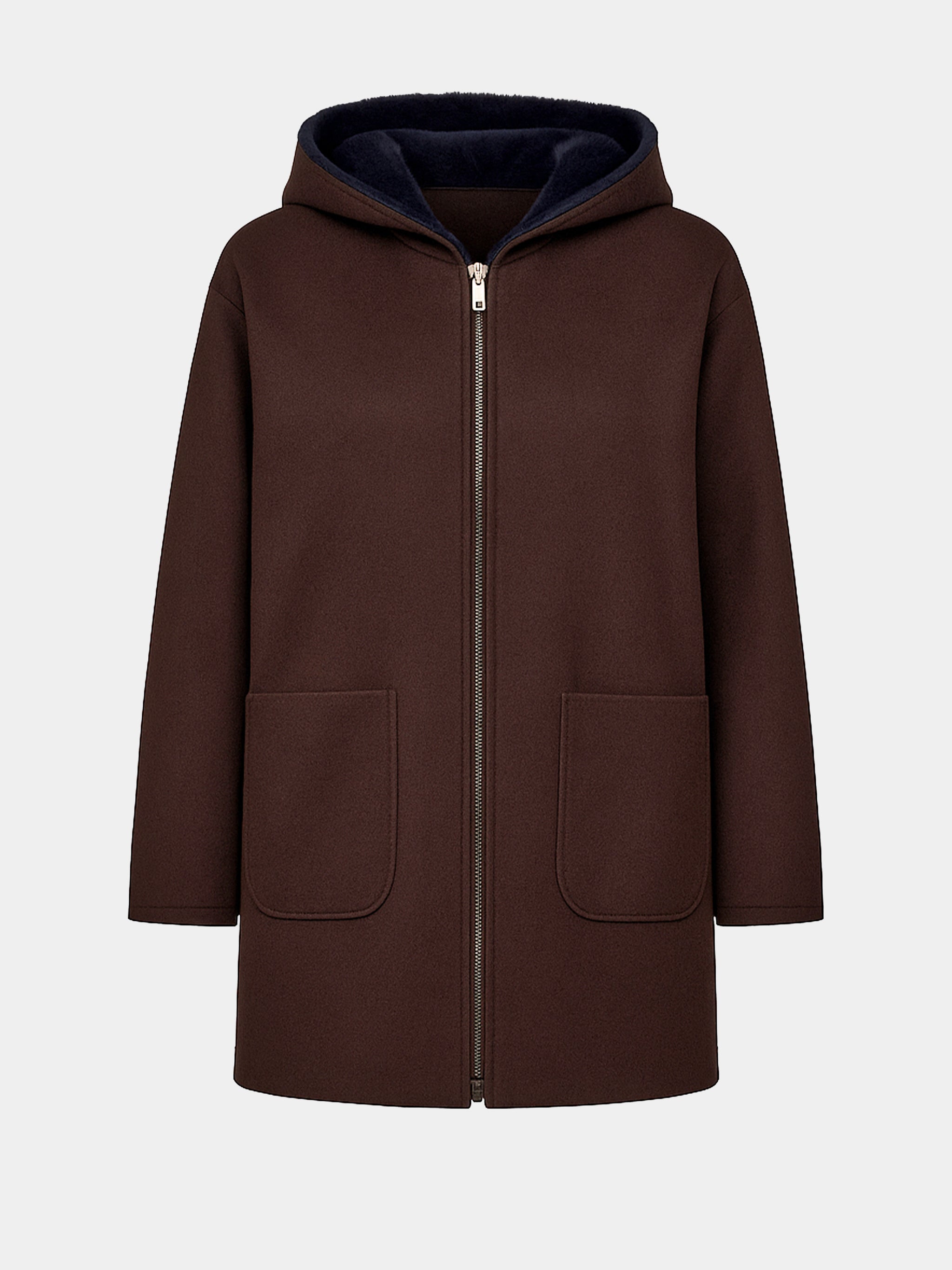 Manteau chocolat vison