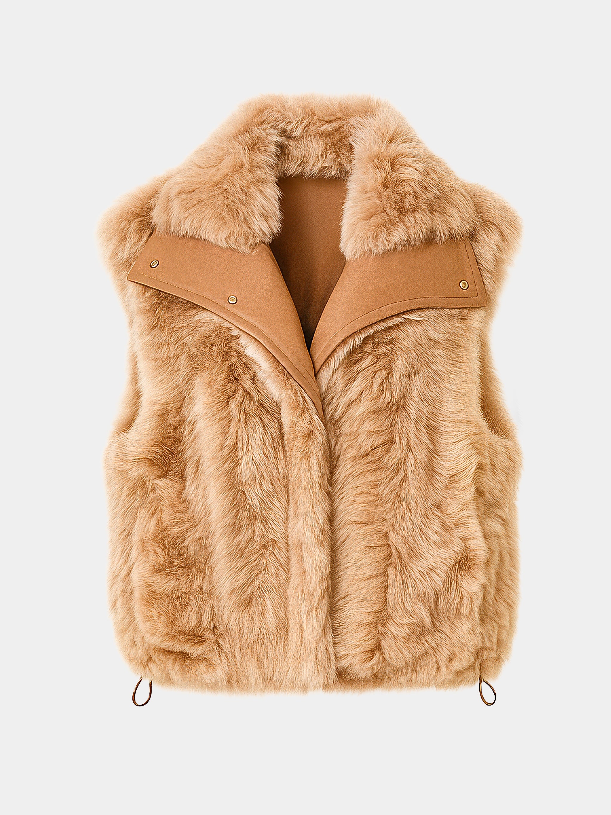 Gilet sans manche agneau CHAI LATTE