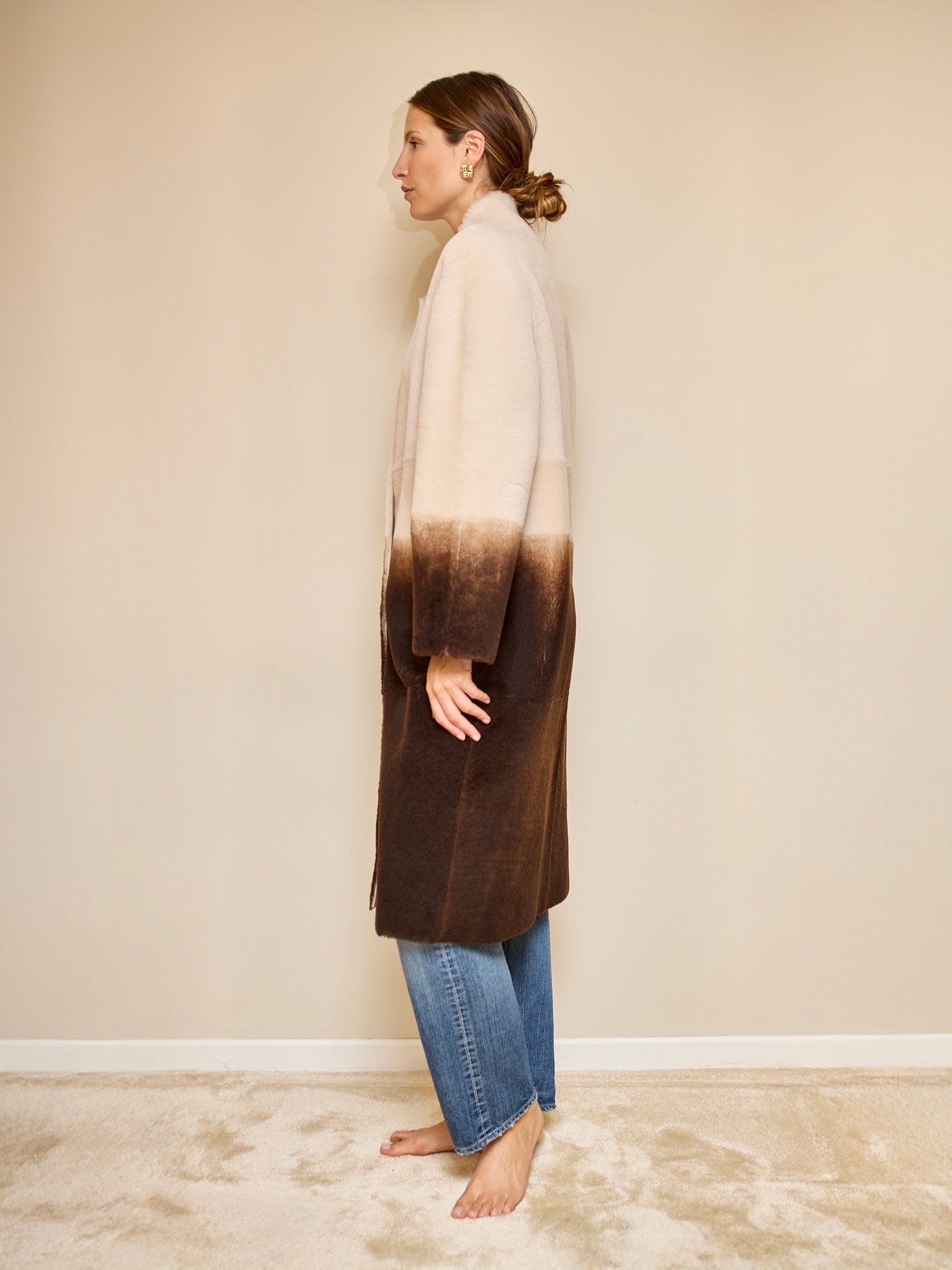 Manteau agneau degradé