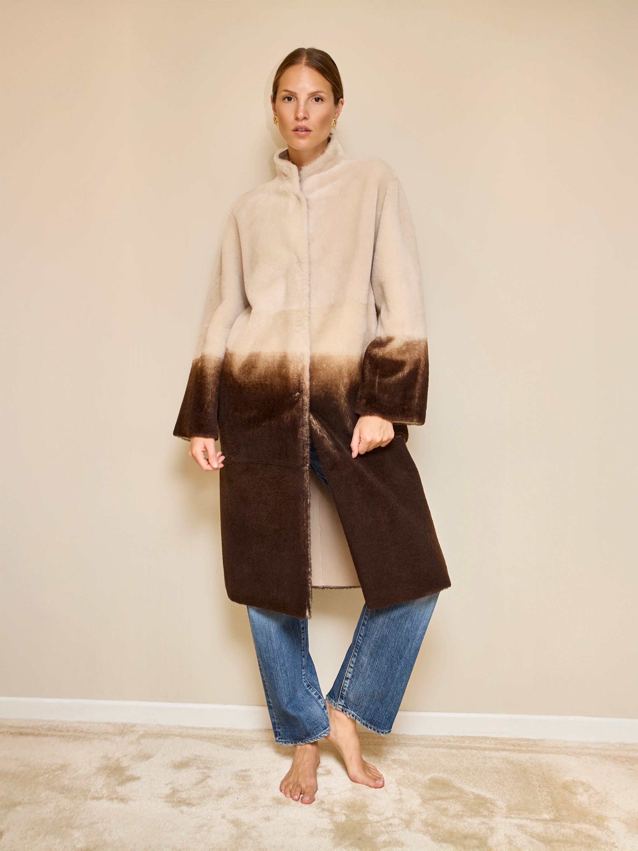 Manteau agneau degradé