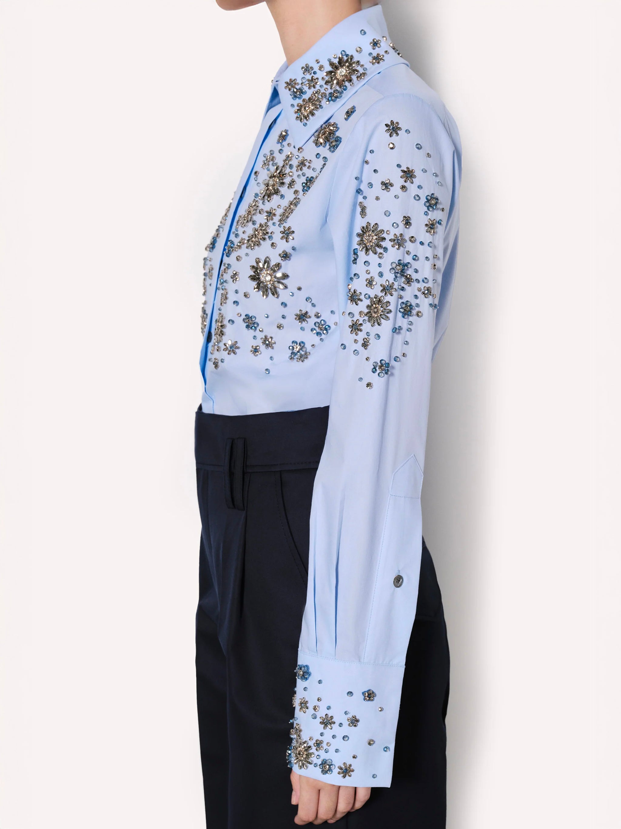 Embellished Cotton Shirt