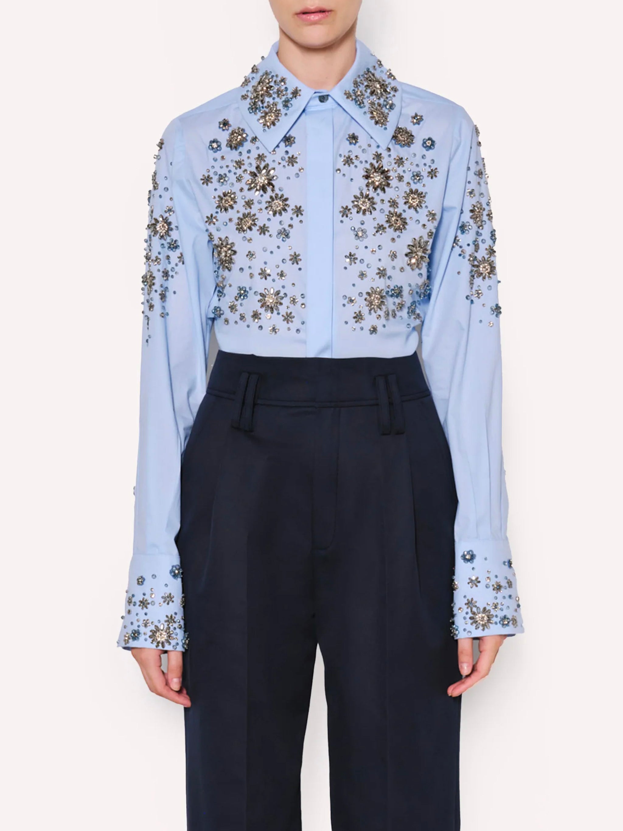Embellished Cotton Shirt