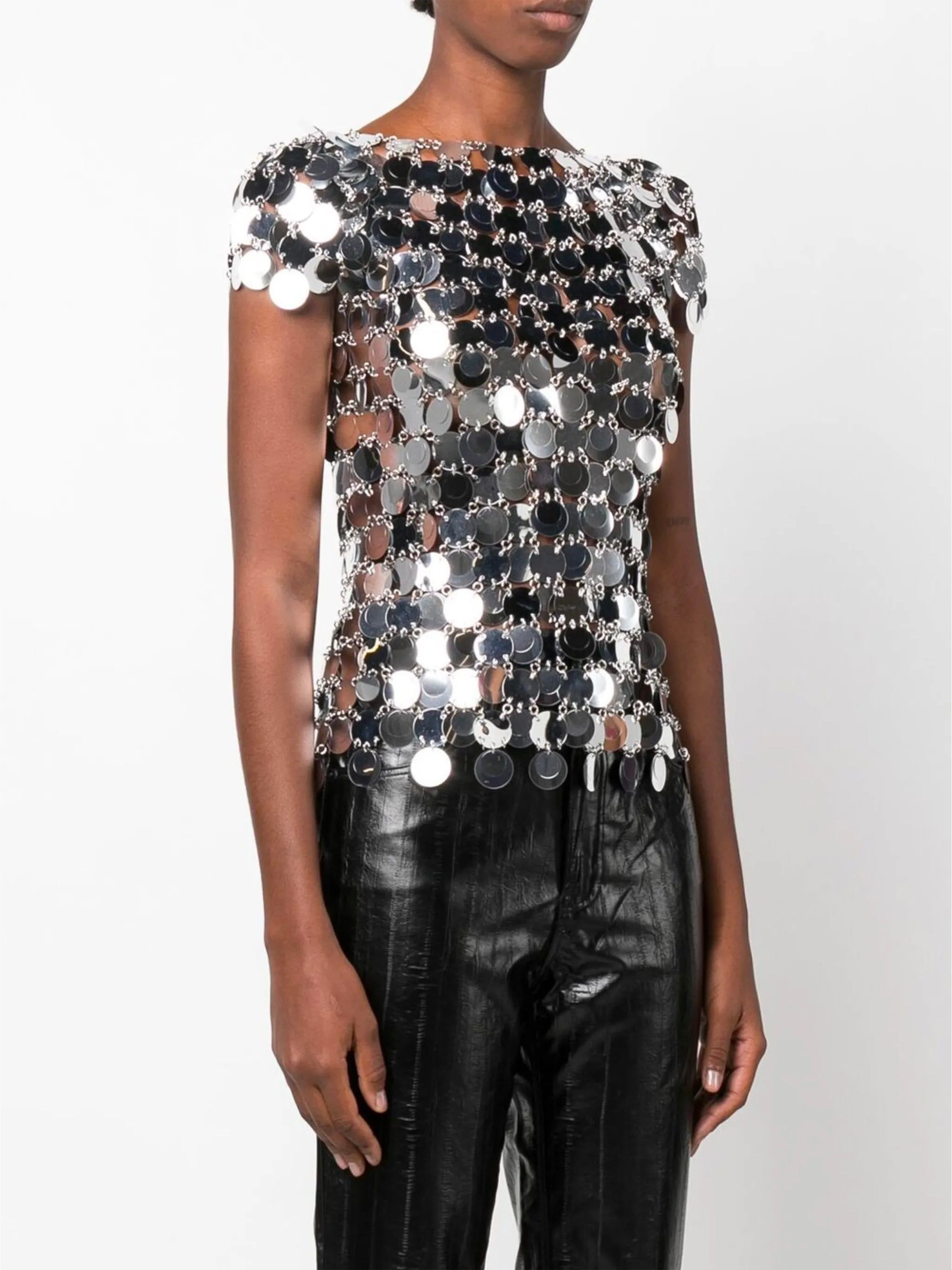 Silver Sparkle Top