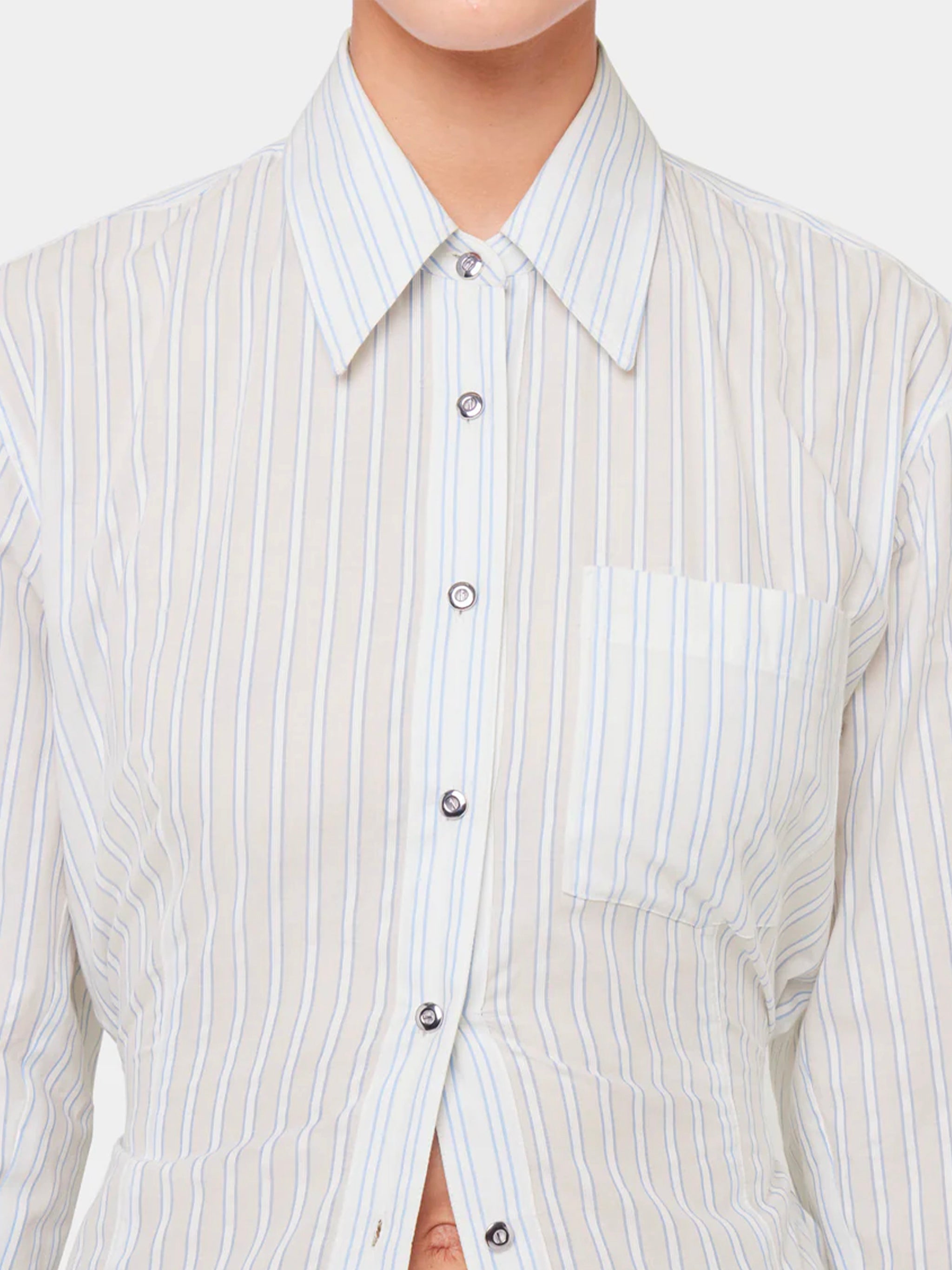 White stripped shirt